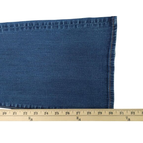 American Eagle Super Stretch Kick Boot Jeans Womens Size 14 Mid Rise Denim - Picture 15 of 15